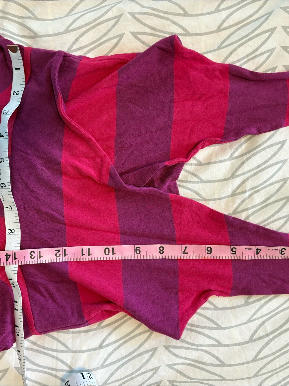 Sleeveless Striped Midi Dress in Fuchsia and Plum - Picture 4 of 6